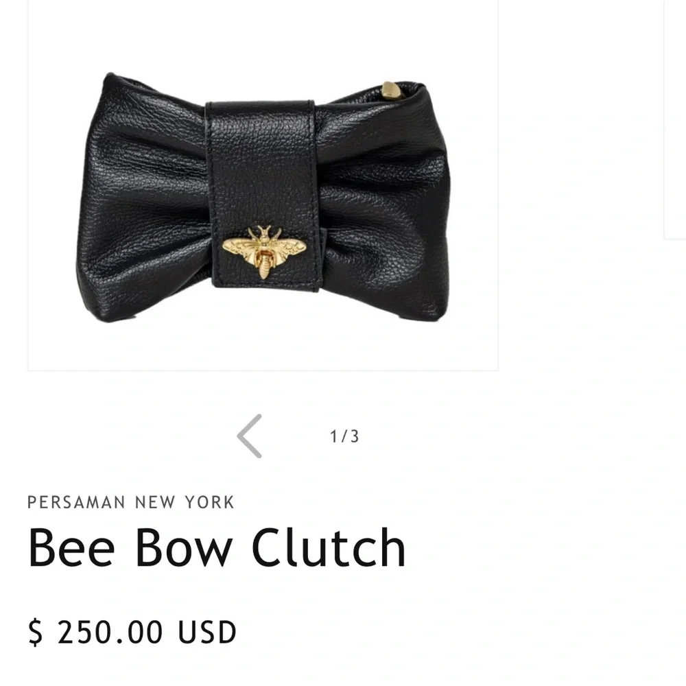PERSAMAN NEW YORK
Bee Bow Clutch - Picture 4 of 4
